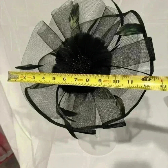 Fascinators with clip and headband (Black) - Picture 6 of 8